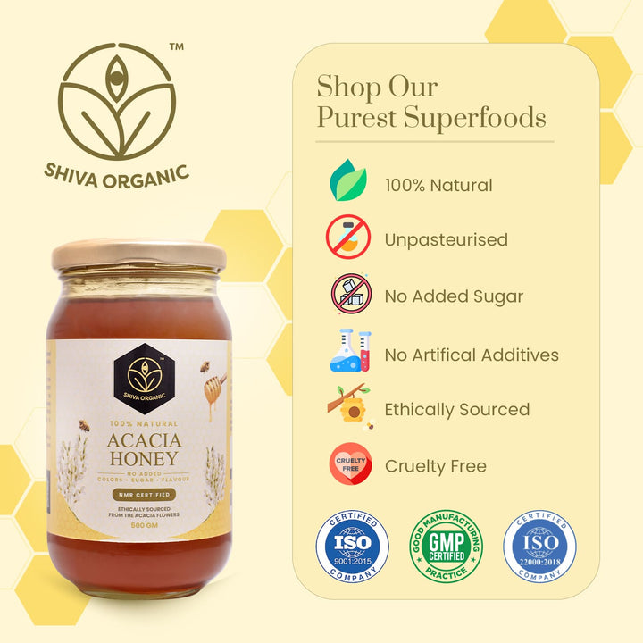 Manuka Honey 1kg | Acacia Flower Honey | Shiva Organic