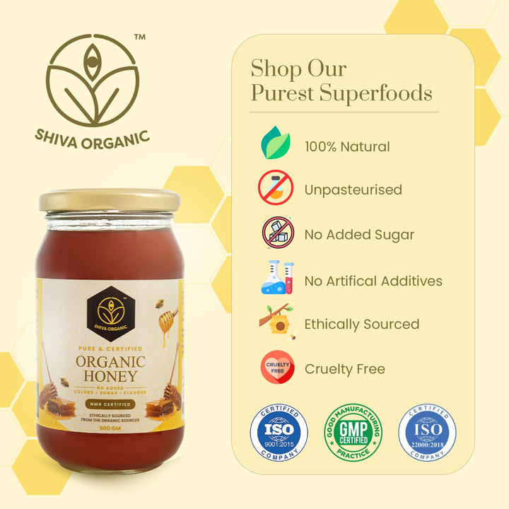 500 gm | Shiva Organic | Certified Organic honey | NPOP