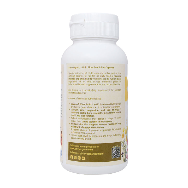 Buy Bee Pollen Capsules 750mg | daily supplement | Shova Organic