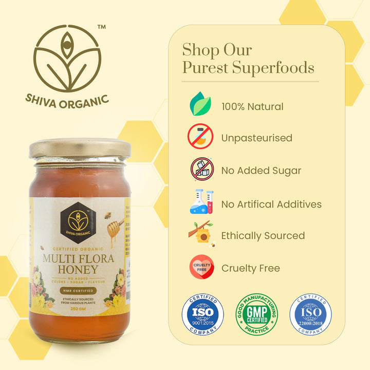 500 gm | MultiFlora Honey | Manuka Honey | Shiva Organic