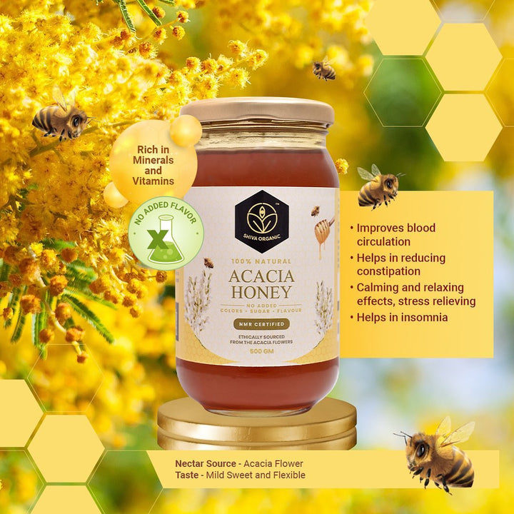 Australian Honey 500gm | Acacia Flower Honey | Shiva Organic