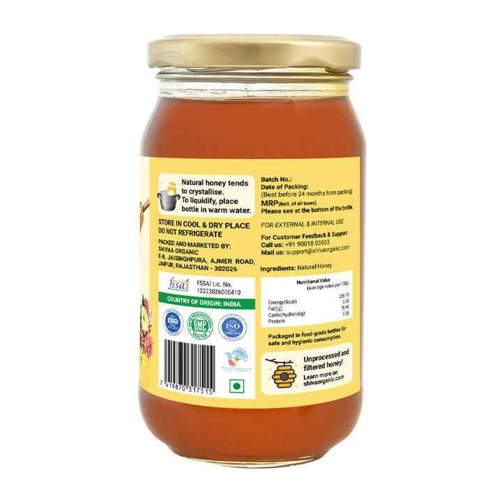 500 gm | MultiFlora Honey | Manuka Honey | Shiva Organic