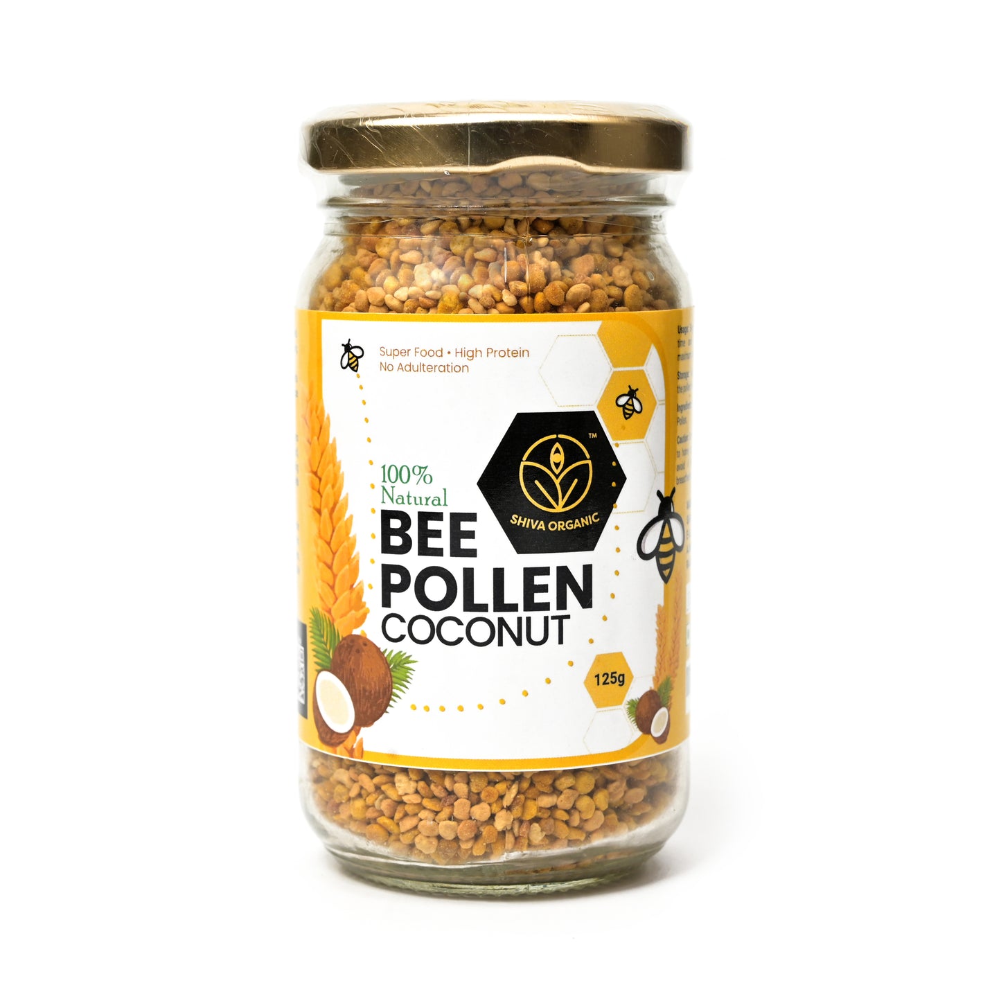Coconut Bee Pollen 125g |Fertility Booster | Superfood | Shiva Organic