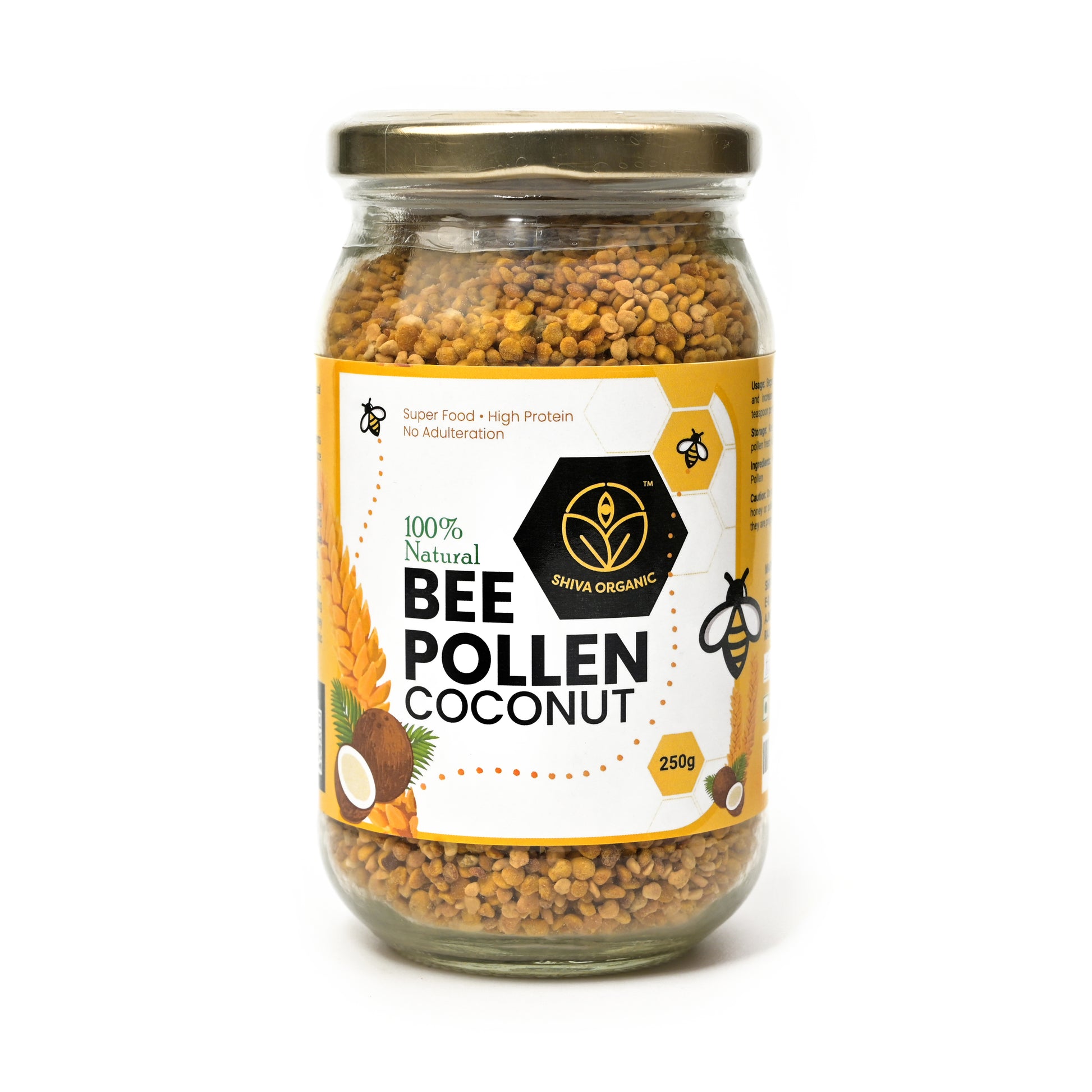 Bee Pollen 250 gm | Immunity Energy Booster | Rich in minerals | Shiva Organic