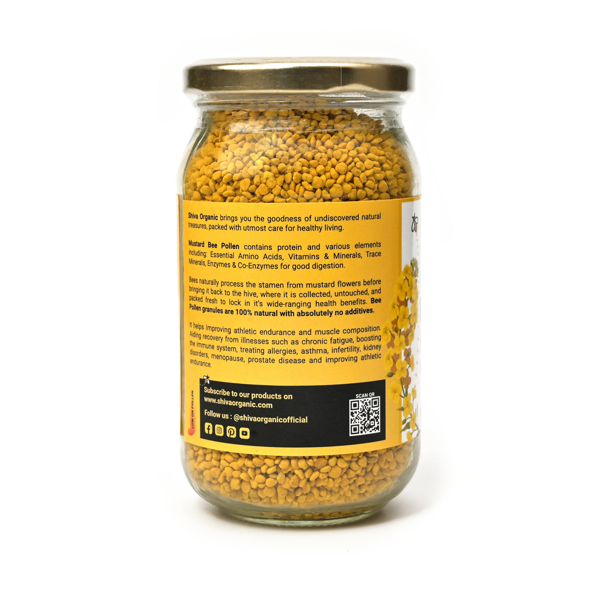 Bee Pollen 500g | Natural superfood | Shiva Organic