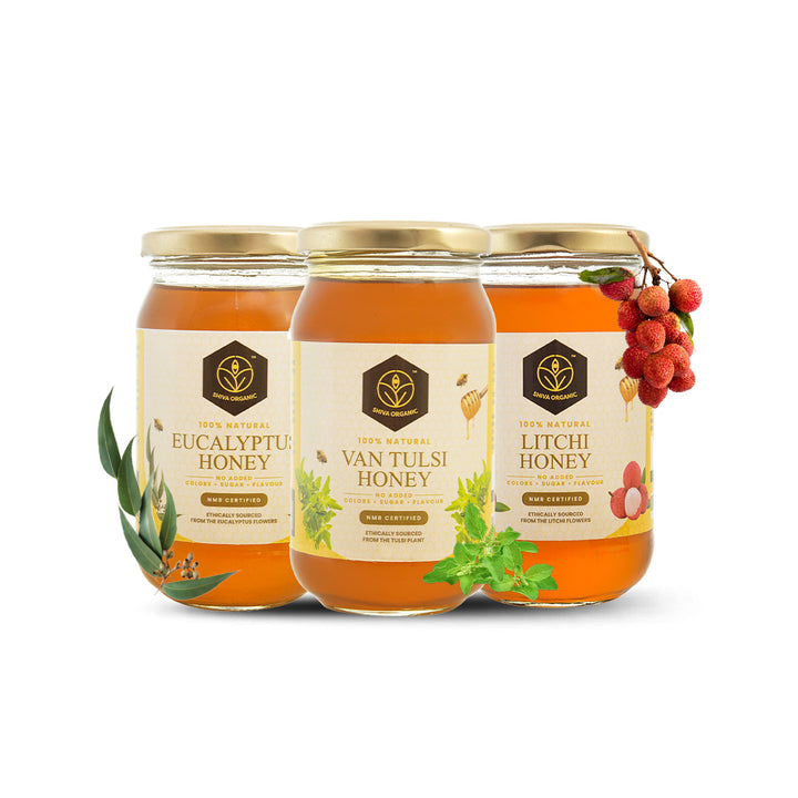 Honey Combo - Eucalyptus, Litchi, Vantulsi 