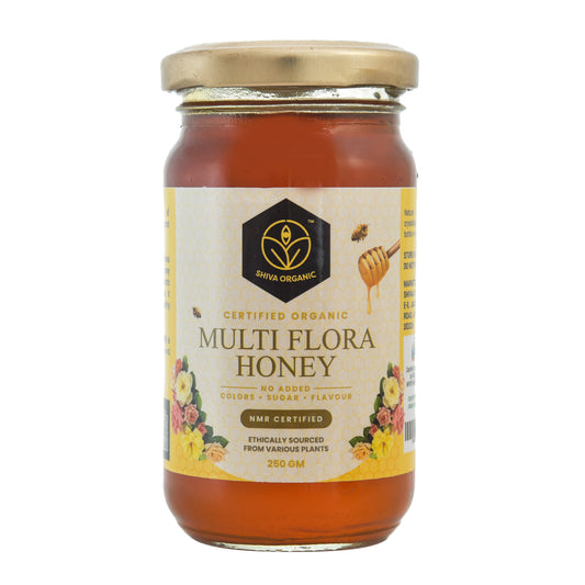 250 gm | Multi Flora Honey | Raw Himalayan Honey | Shiva Organic