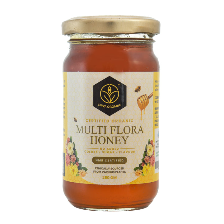 250 gm | Multi Flora Honey | Raw Himalayan Honey | Shiva Organic