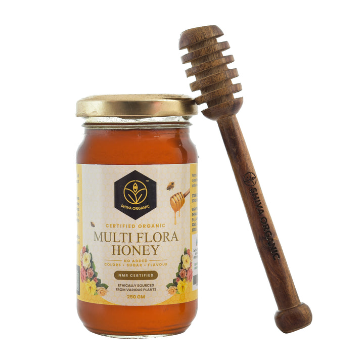 250 gm | Multi Flora Honey | Raw Himalayan Honey | Shiva Organic