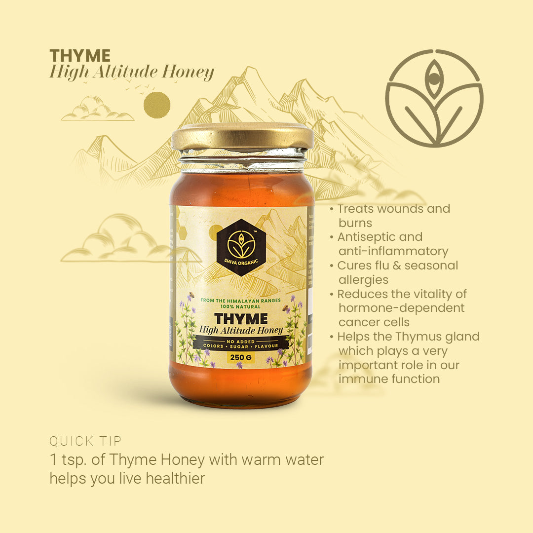 Thyme Honey | Himalayan Raw Honey | Shiva Organic