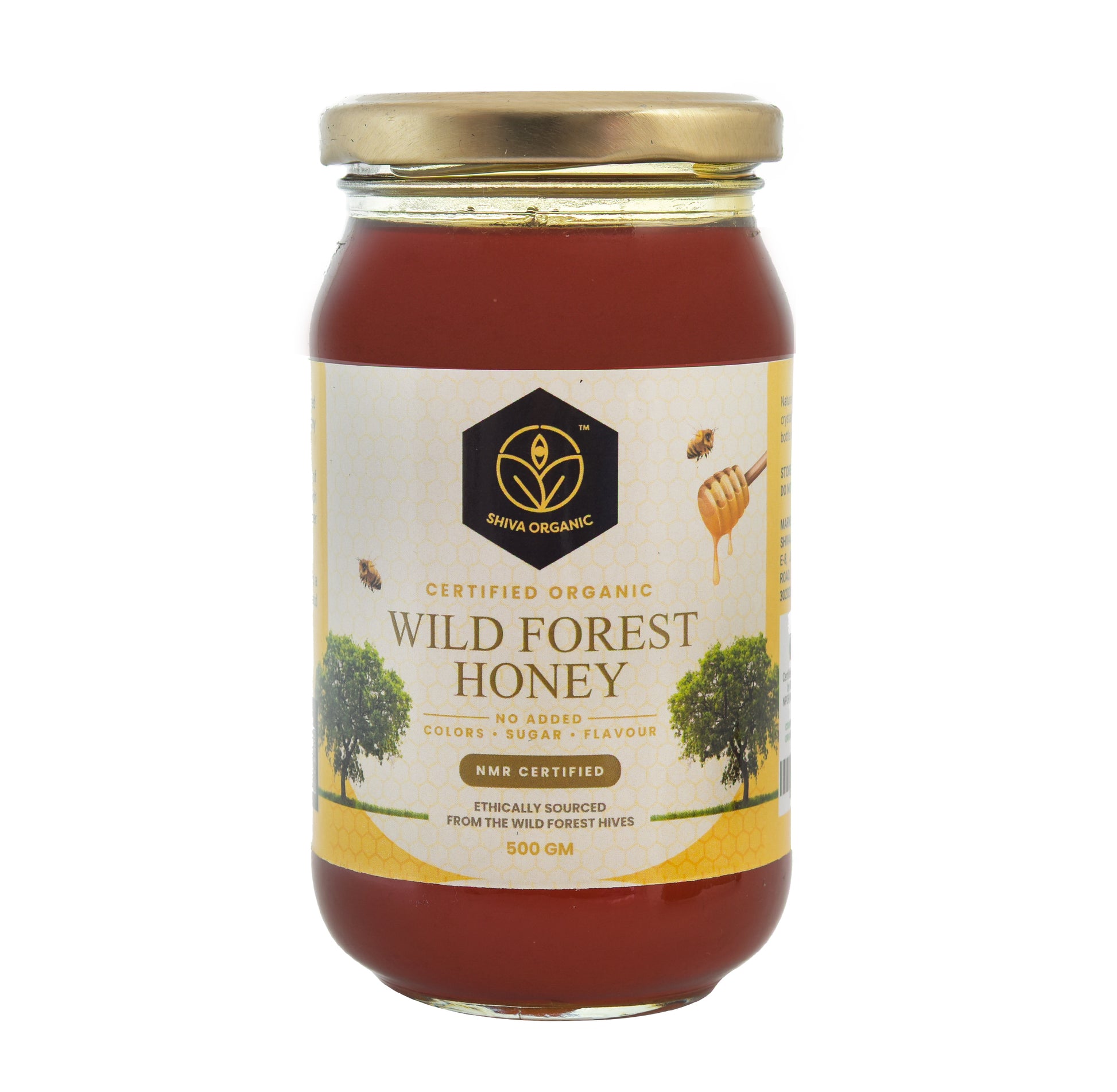 500 gm | Wild Forest Honey | Shiva Organic  | Raw Himalayan Honey
